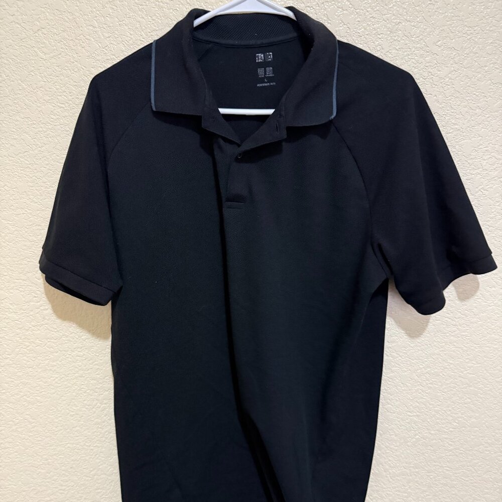 Black Uniqlo Polo Shirt (Size Large)